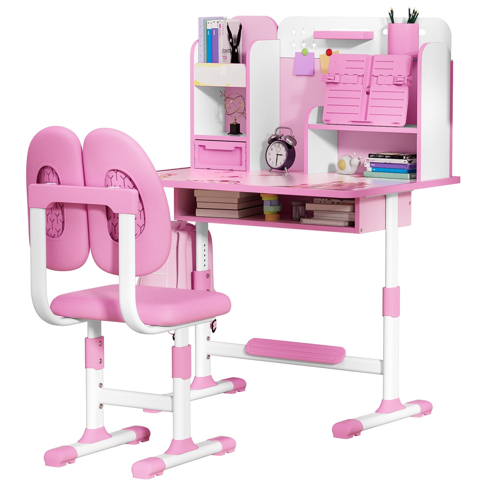 Rutaqian Kinderschreibtisch 2Pcs / Set Kinder günstig online kaufen