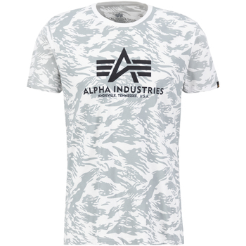 Alpha Industries  T-Shirts & Poloshirts Basic T-Shirt BL Camo - brushstroke günstig online kaufen