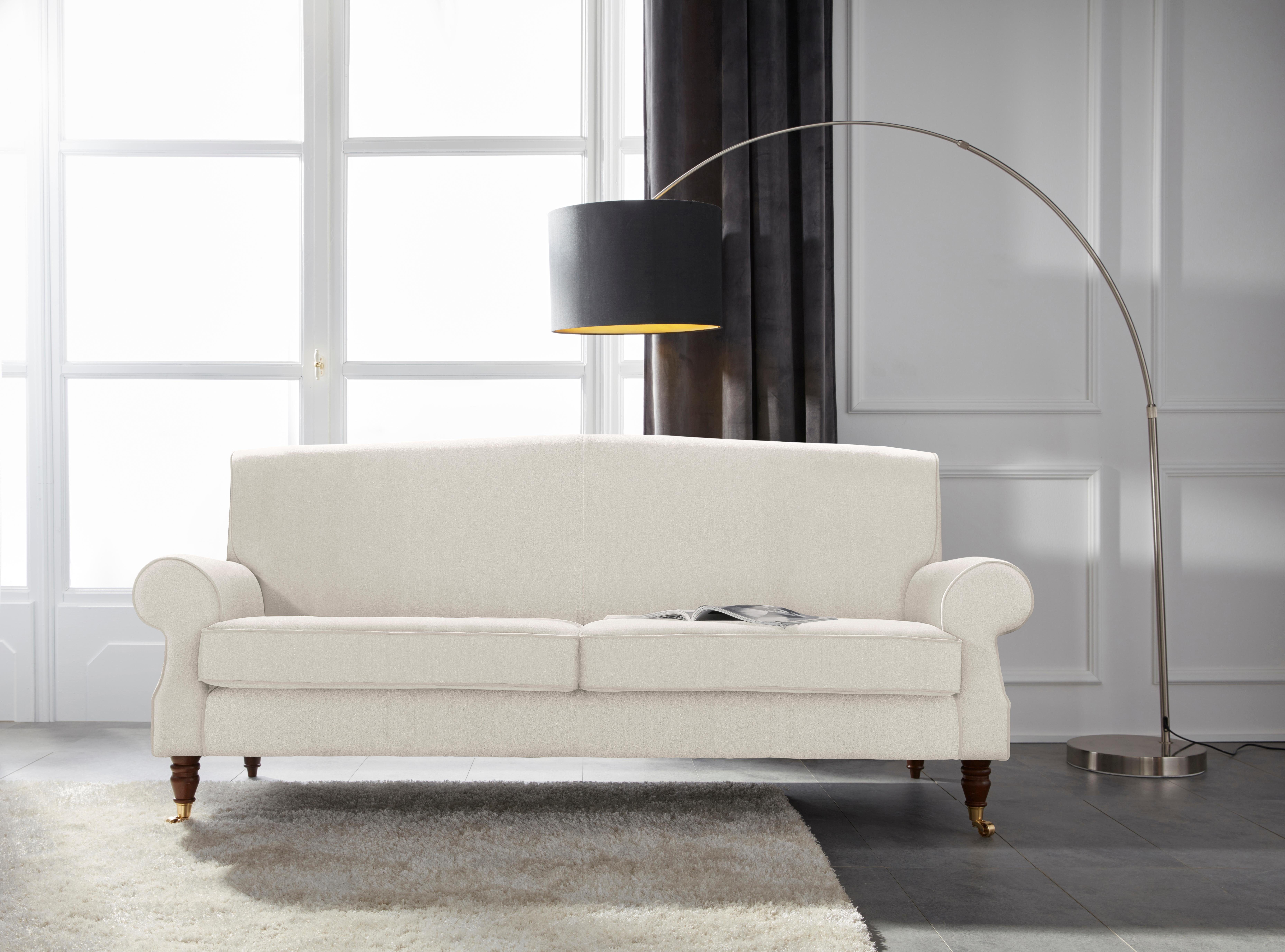 Home affaire 3-Sitzer "Rennes", in Samtoptik oder Baumwoll-Mix günstig online kaufen