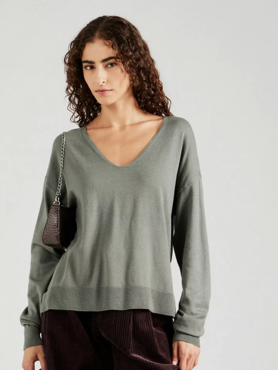 Vero Moda V-Ausschnitt-Pullover VMBREEZE LS V-NECK PULLOVER GA BOO günstig online kaufen