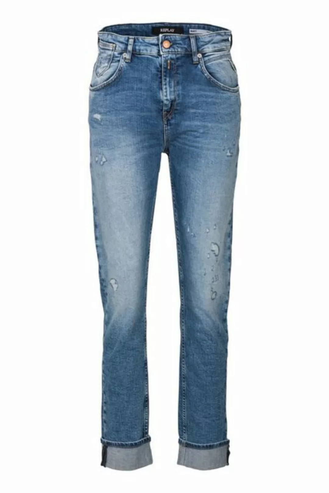 Replay Boyfriend-Jeans 10.5 OZ DARK INDIGO SUPER STRETCH DENIM günstig online kaufen