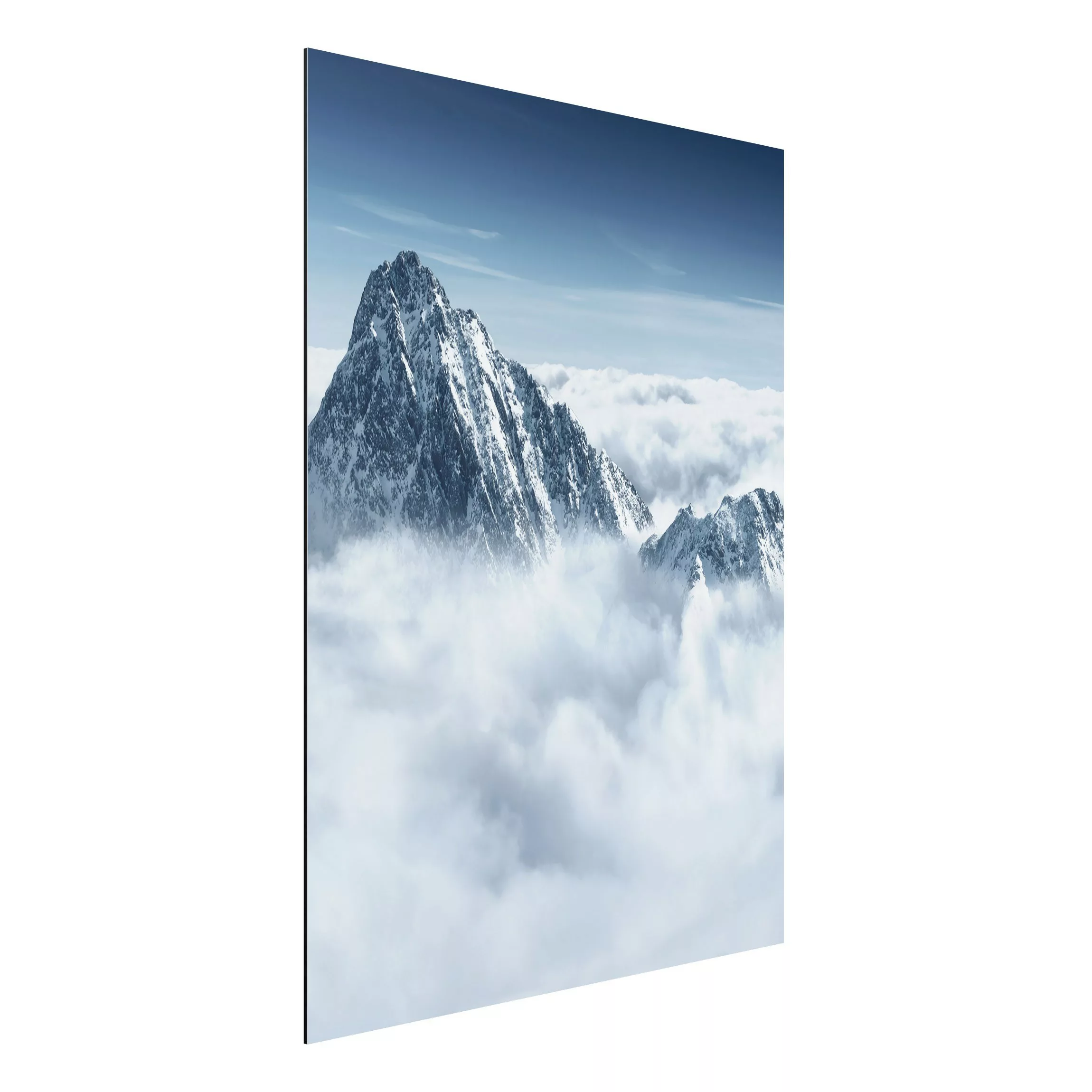 Alu-Dibond Bild Natur & Landschaft - Hochformat 3:4 Die Alpen über den Wolk günstig online kaufen