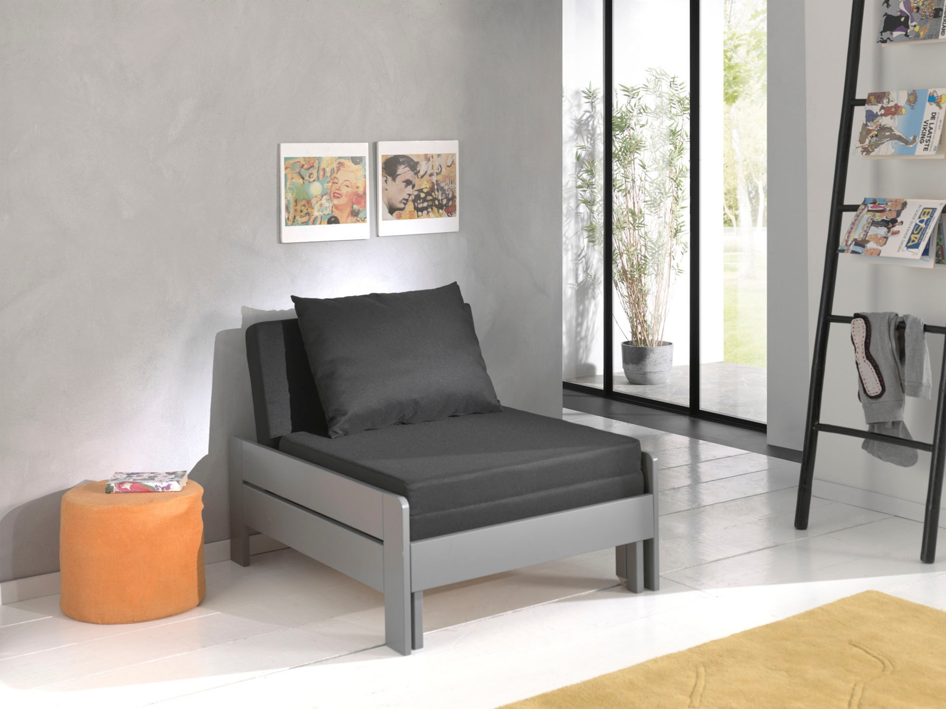 Vipack Jugendbett »Pino, Sessel mit Auszugfunktion und Auflage«, (B/H/T ca. günstig online kaufen