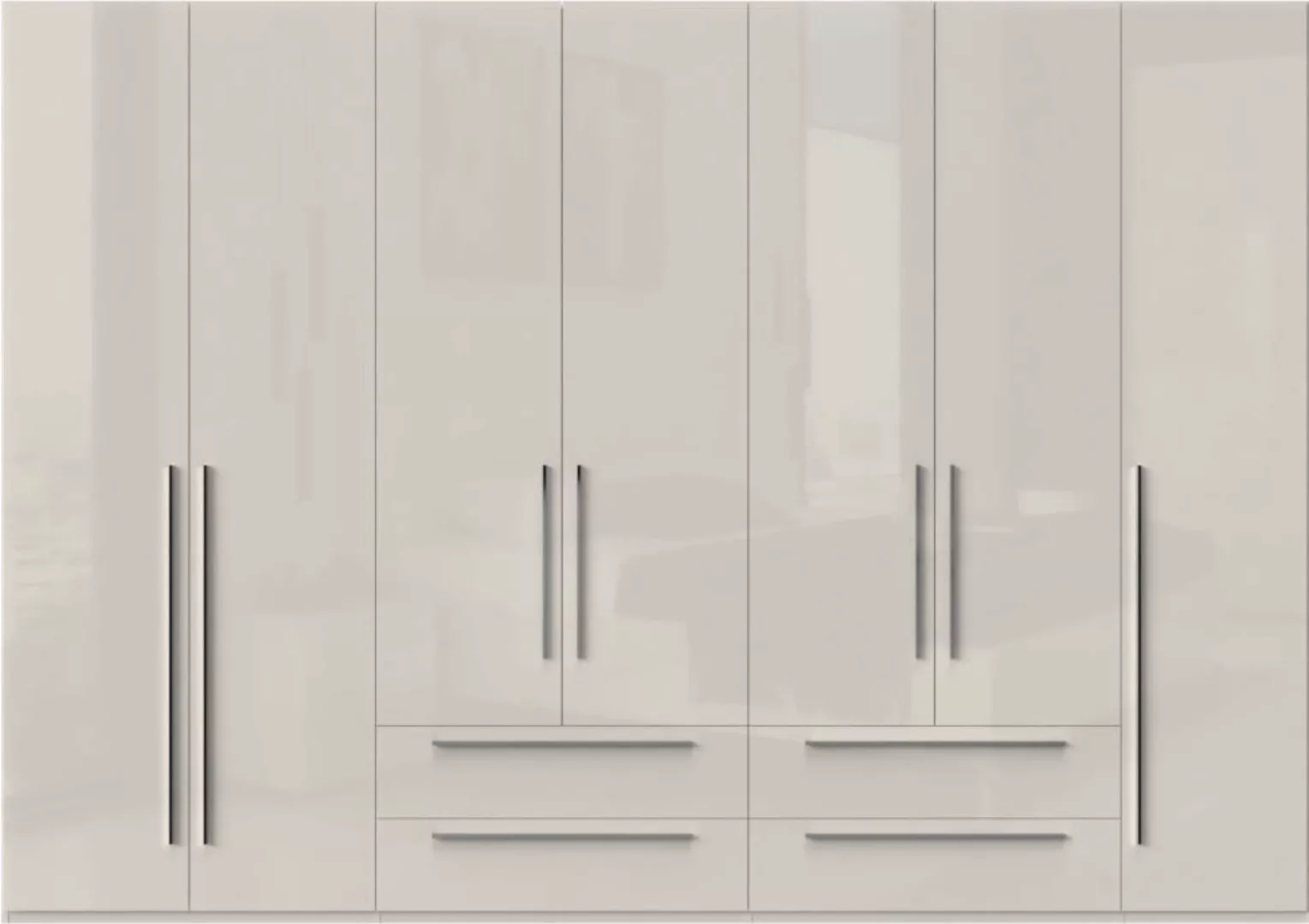 Places of Style Kleiderschrank »Piano«, beige, UV lackiert hochglänzend, So günstig online kaufen