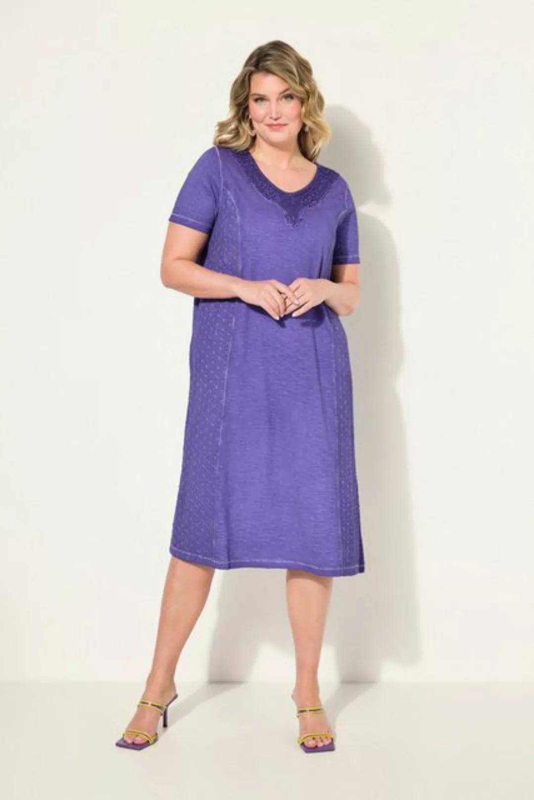 MIAMODA Jerseykleid Jerseykleid A-Line cold dyed Halbarm günstig online kaufen