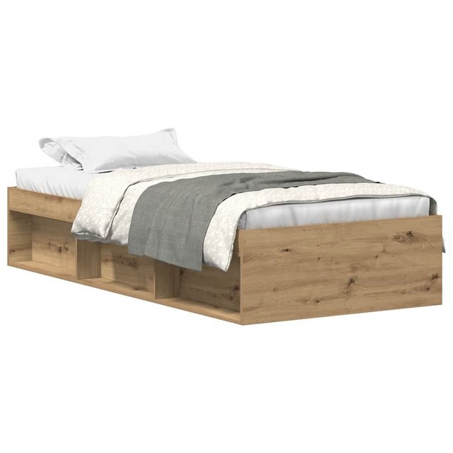 vidaXL Bett Bettgestell ohne Matratze Artisan-Eiche 90x200cm Holzwerkstoff günstig online kaufen