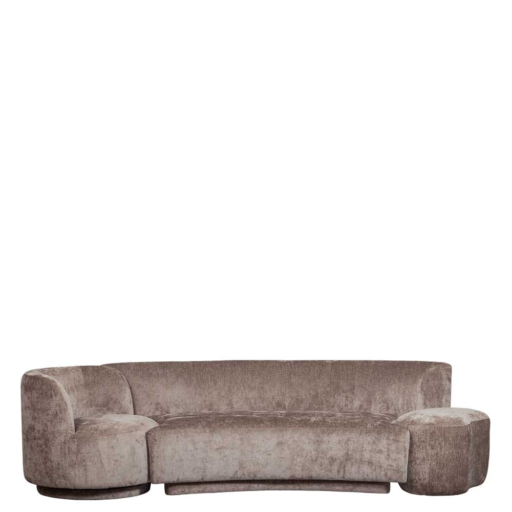 Sofa Couch in Taupe im Skandi Design (dreiteilig) günstig online kaufen