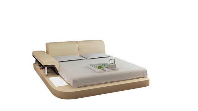 Xlmoebel Bett Wasserbett Hotel Doppelbett Set aus Leder mit Polsterung, Was günstig online kaufen