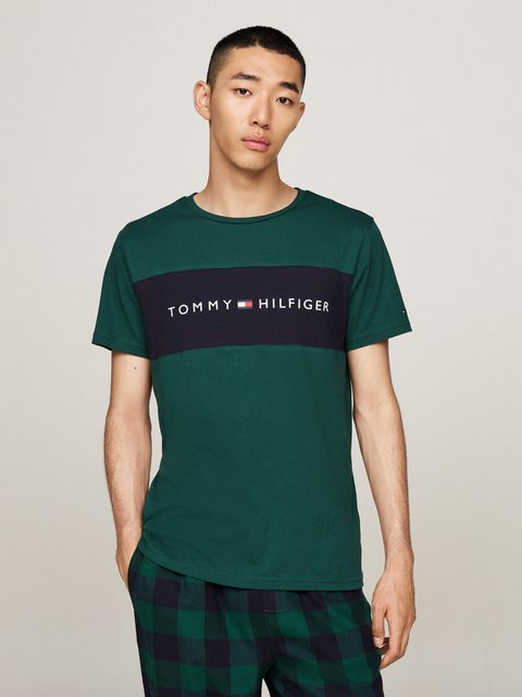 Tommy Hilfiger Underwear T-Shirt SS T-SHIRT BLOCK LOGO mit Farbeinsatz, mit günstig online kaufen