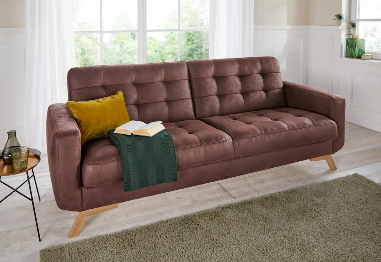 exxpo - sofa fashion 3-Sitzer "Fiord", mit Bettfunktion und Bettkasten günstig online kaufen