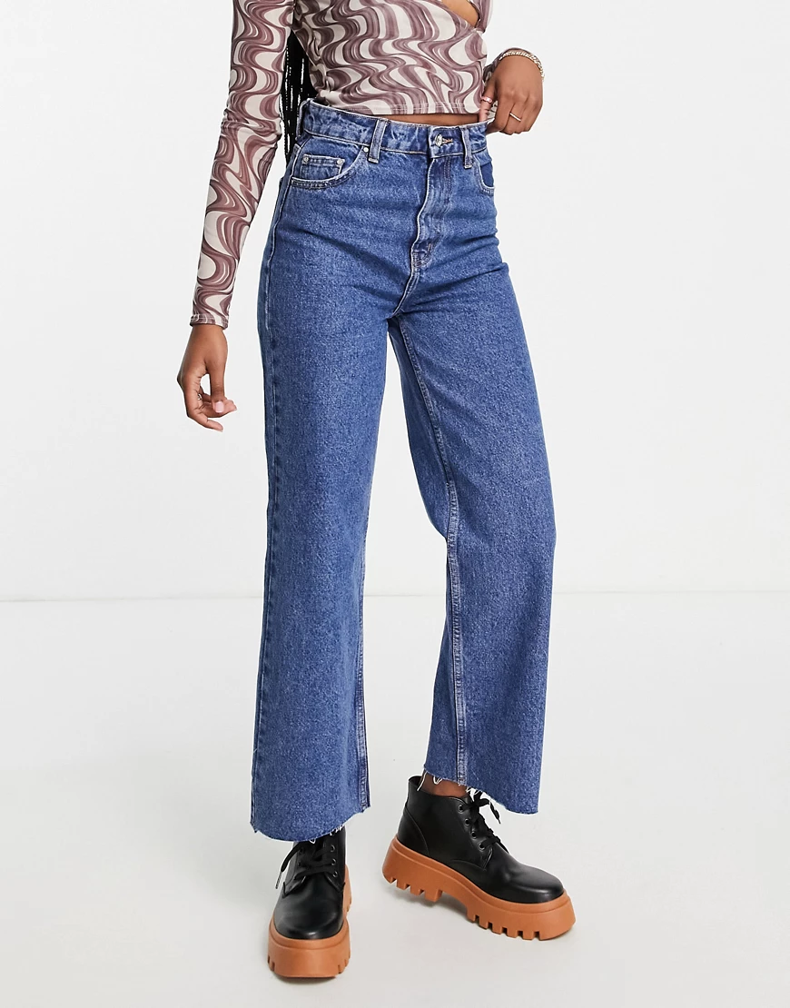 ONLY Onldad Hw Straight Fit Jeans Damen Blau günstig online kaufen