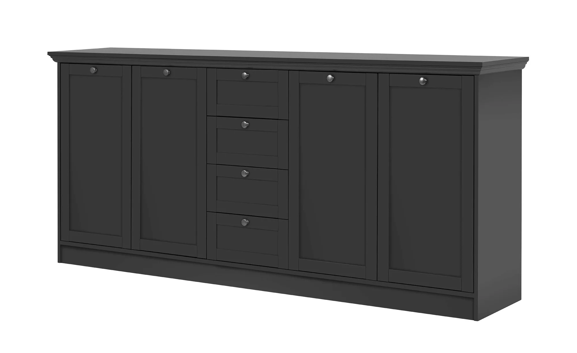 Sideboard  Laurito ¦ grau ¦ Maße (cm): B: 200 H: 90 T: 40 Kommoden & Sidebo günstig online kaufen