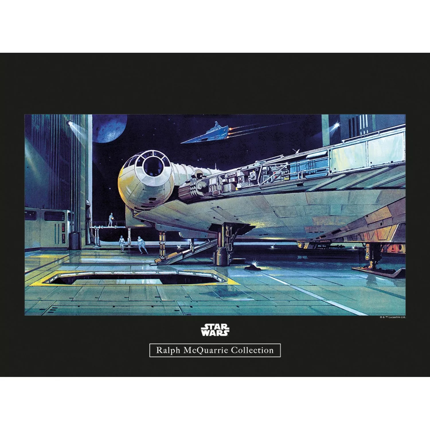 Komar Wandbild Star Wars Hangar 40 x 30 cm günstig online kaufen