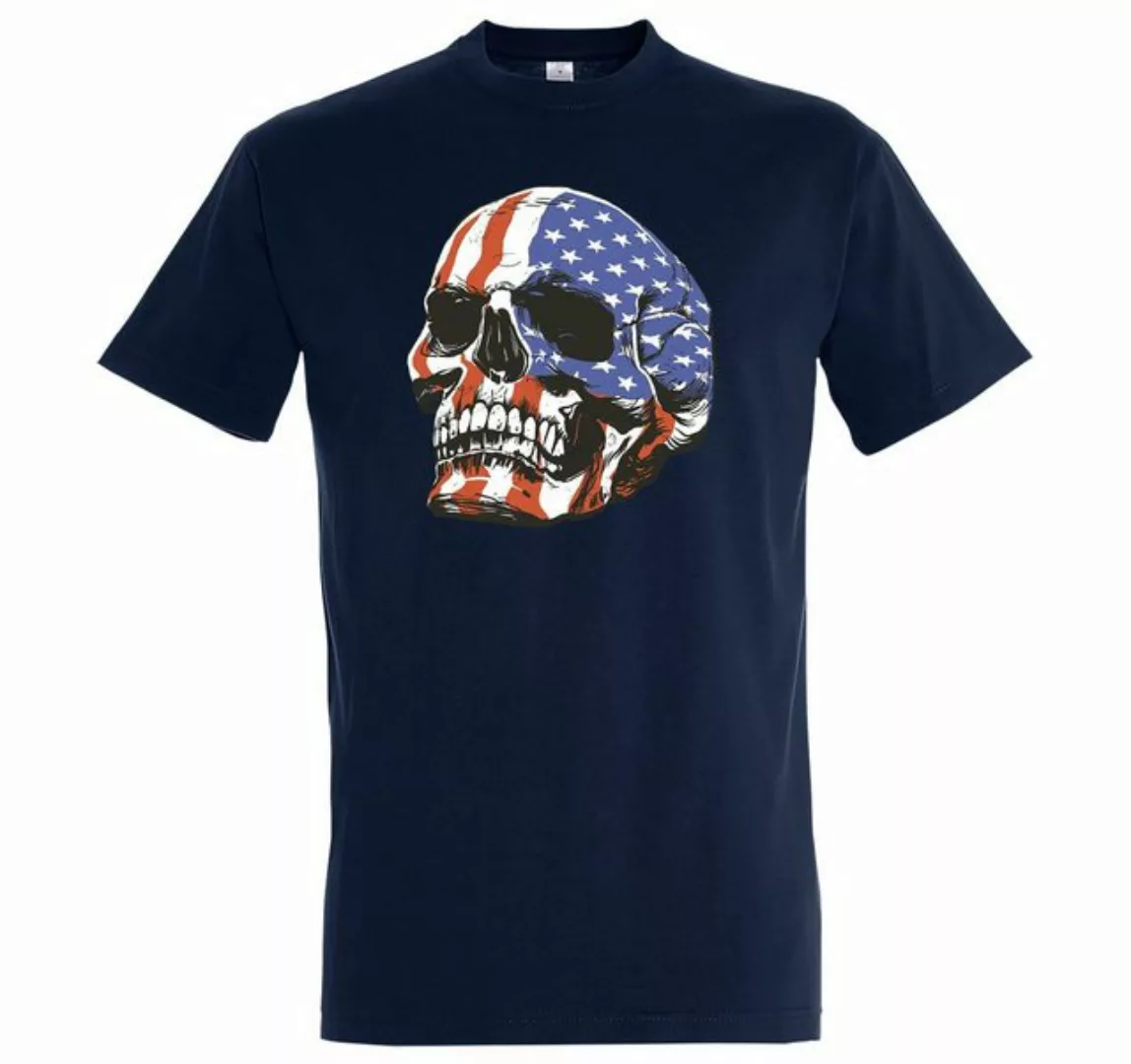 Youth Designz T-Shirt USA Skull Schädel Herren Shirt mit trendigem Frontpri günstig online kaufen