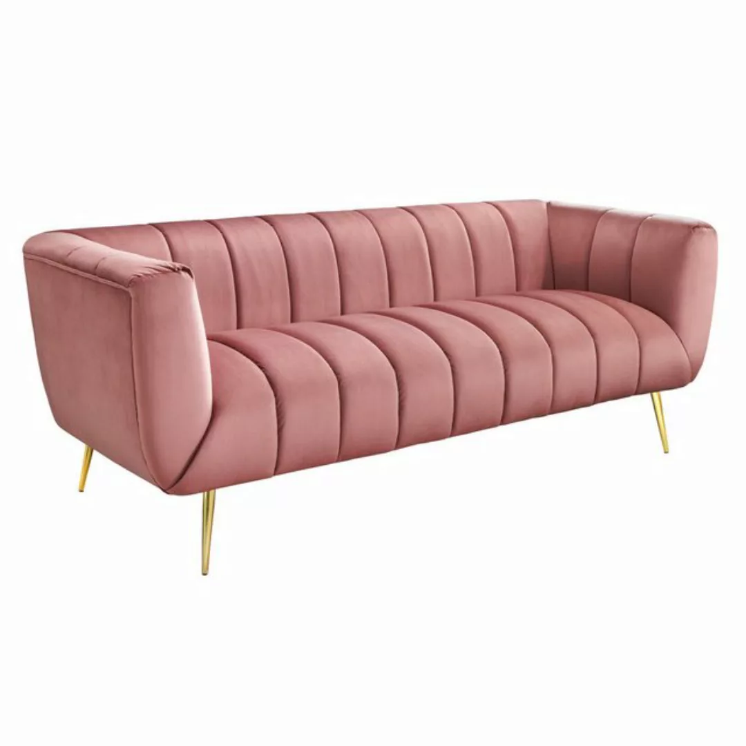 riess-ambiente Sofa NOBLESSE 225cm altrosa / gold, Einzelartikel 1 Teile, W günstig online kaufen