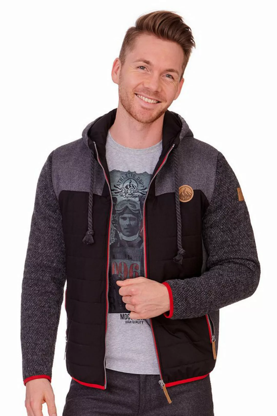 Piz Palü Outdoorjacke Steppjacke Herren - TEISNACH - schwarz/anthrazit günstig online kaufen