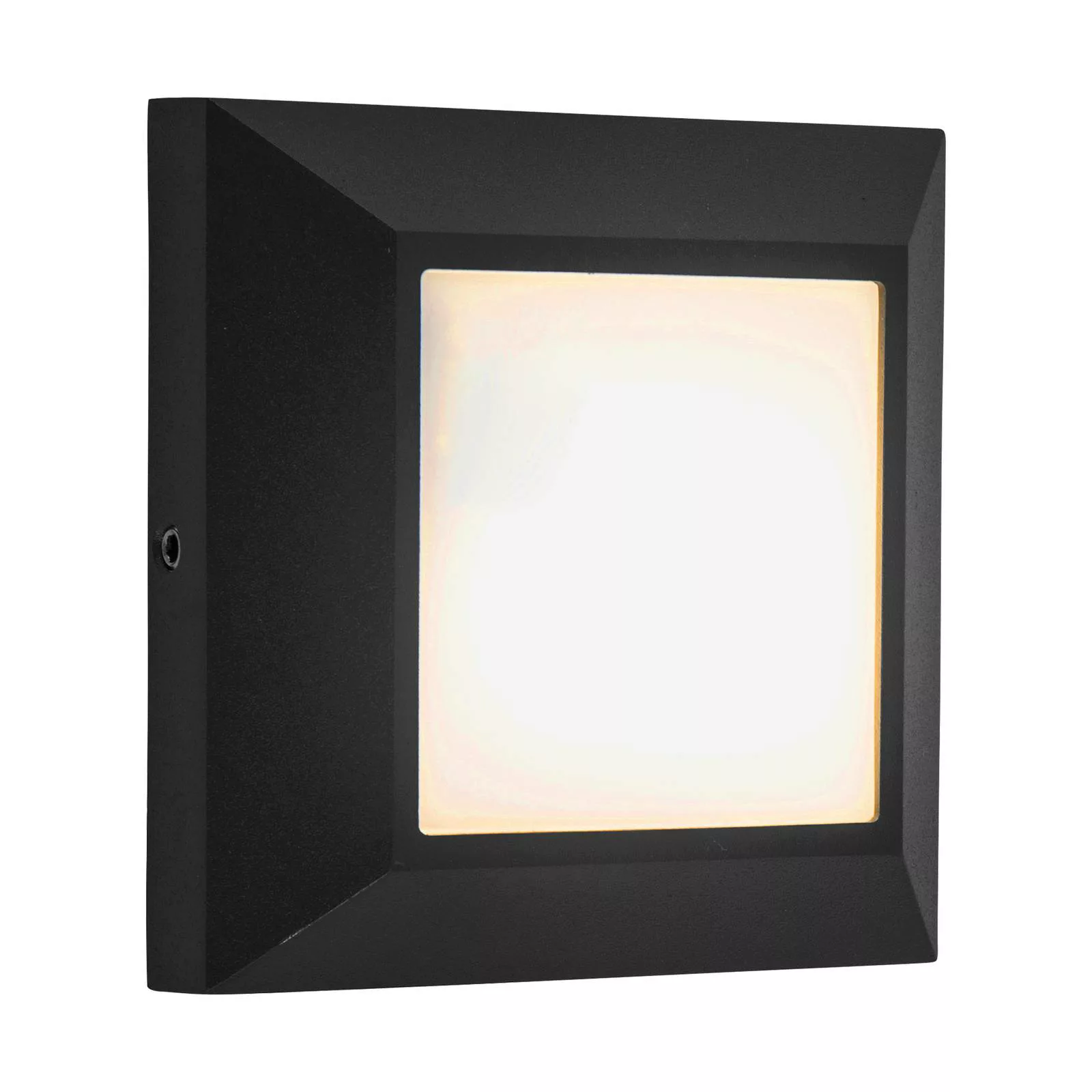 LED-Außenwandlampe Helena, frontal 10 cm schwarz günstig online kaufen