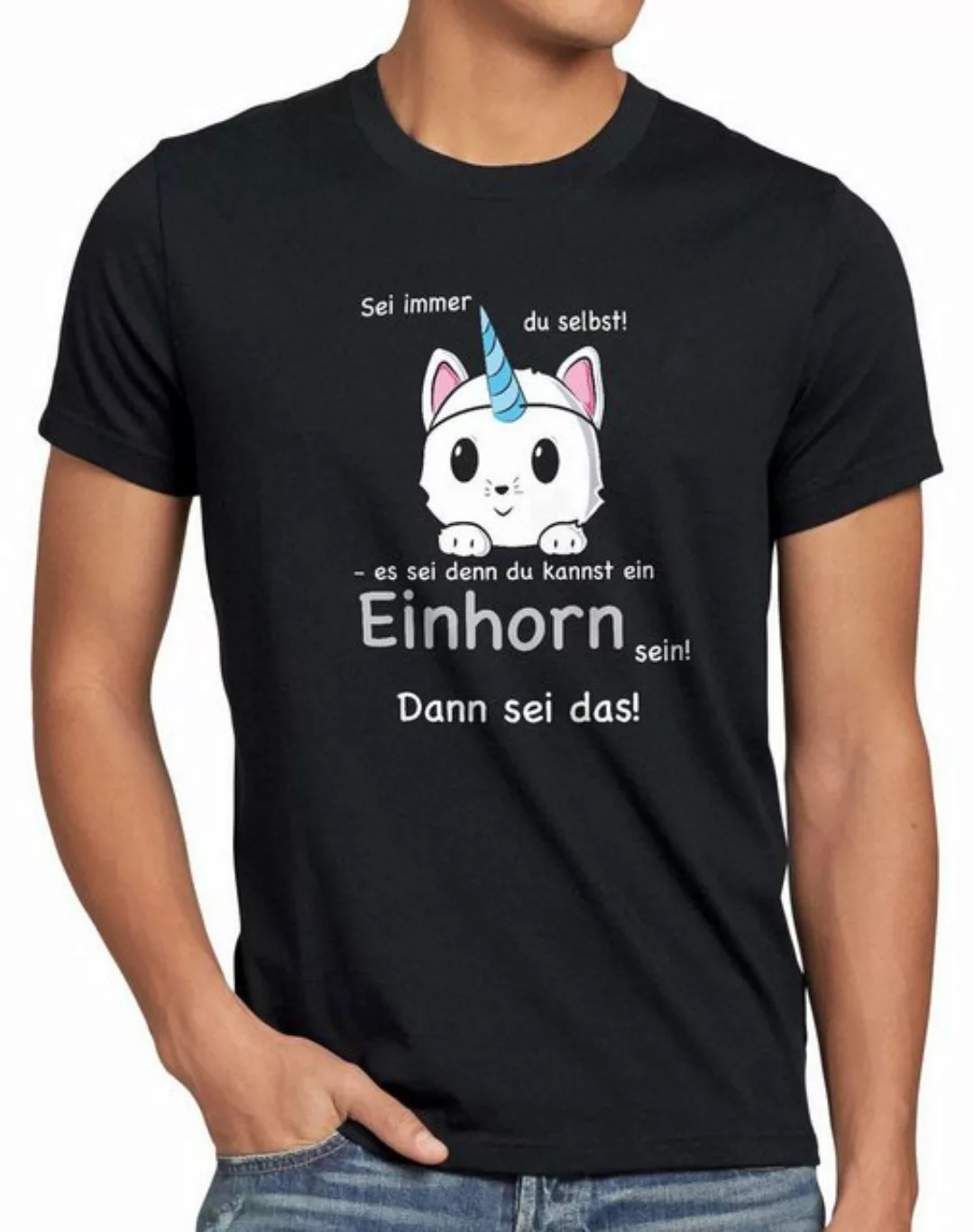 style3 T-Shirt Sei immer du selbst! Einhorn Unicorn es sei denn Fun Spruch günstig online kaufen