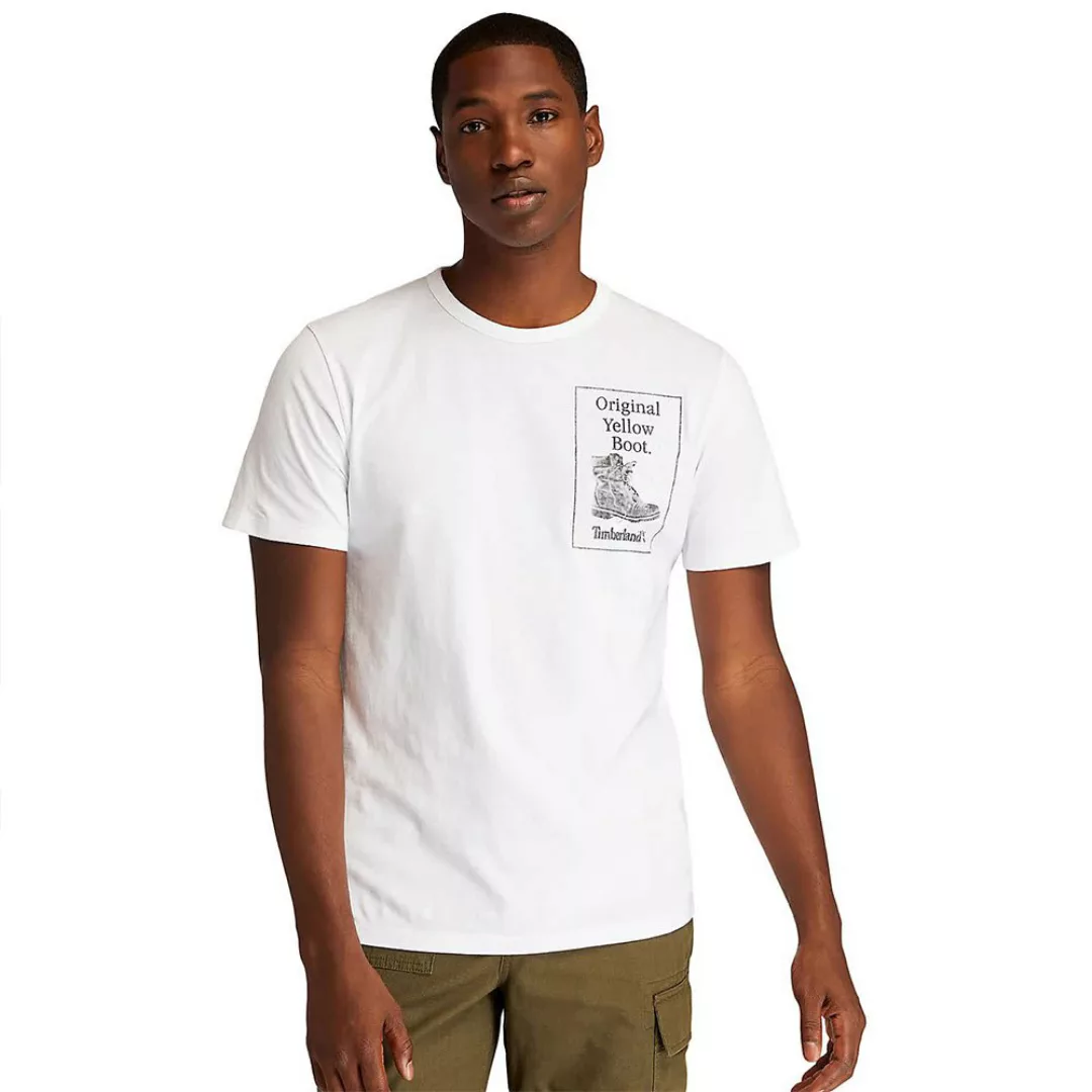 Timberland Archive Back Yellow Boot Kurzarm T-shirt XL White günstig online kaufen