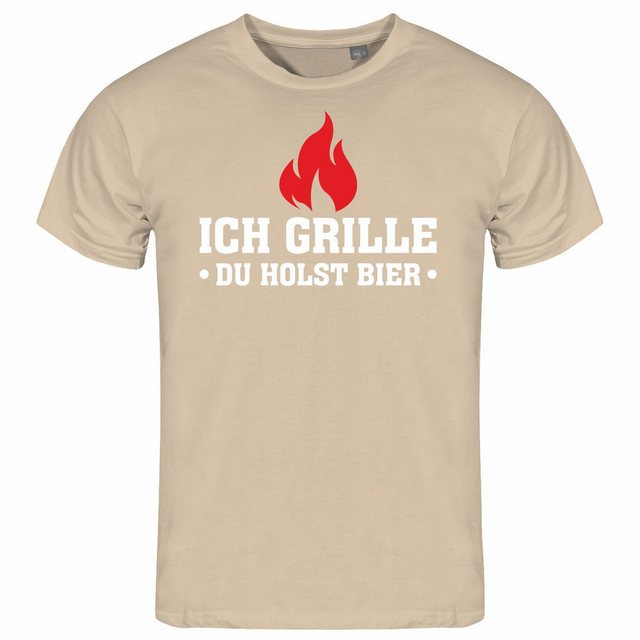 deinshirt Print-Shirt Herren T-Shirt Ich grille du holst Bier Funshirt mit günstig online kaufen