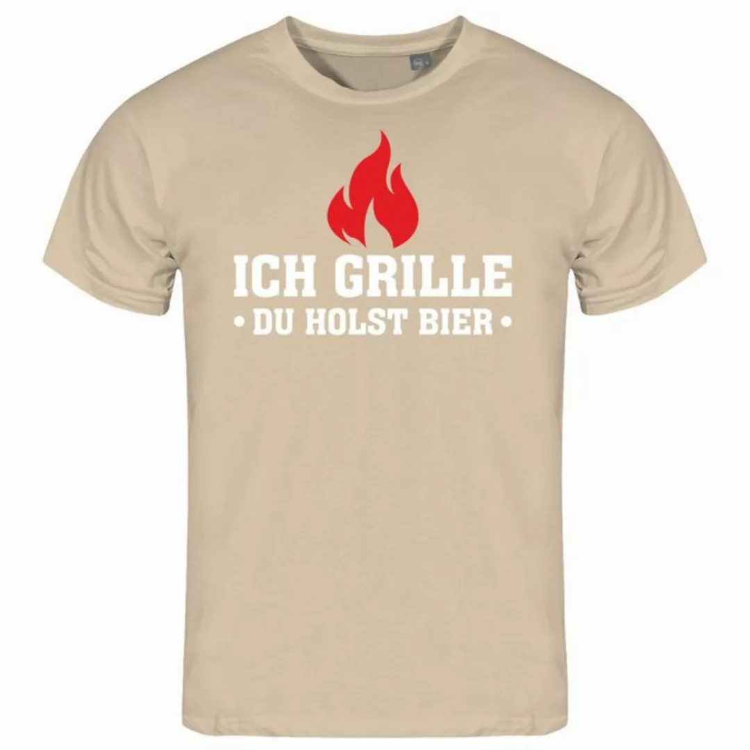 deinshirt Print-Shirt Herren T-Shirt Ich grille du holst Bier Funshirt mit günstig online kaufen