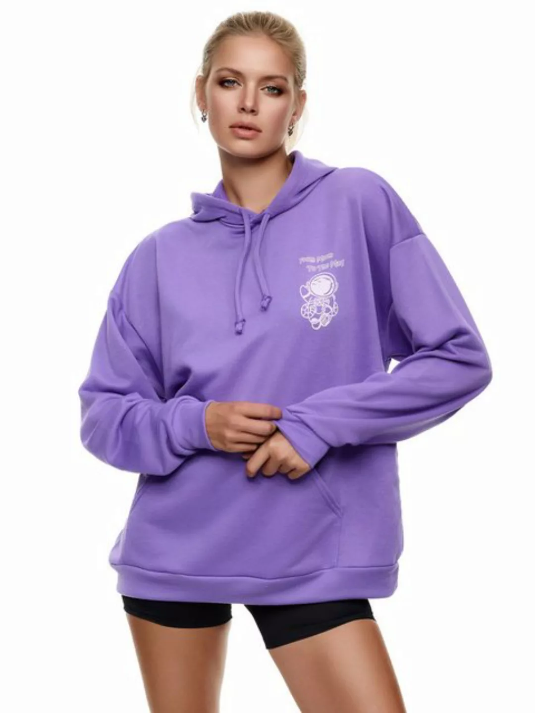 Worldclassca Hoodie Worldclassca Oversized Print Hoodie Kapuzenpullover Swe günstig online kaufen