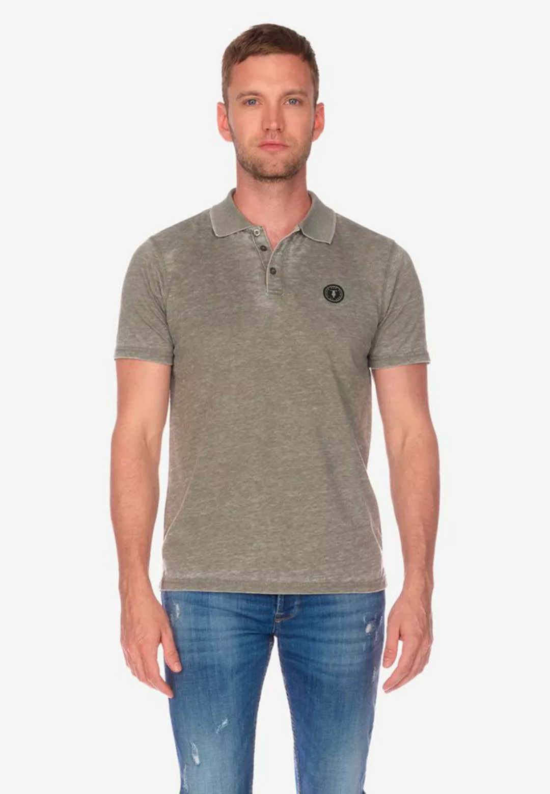 Le Temps Des Cerises Poloshirt "BRETY", mit meliertem Design günstig online kaufen