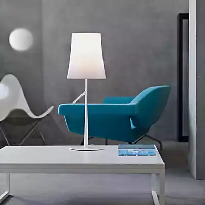 Foscarini Birdie Tischleuchte, weiß - 49 cm günstig online kaufen