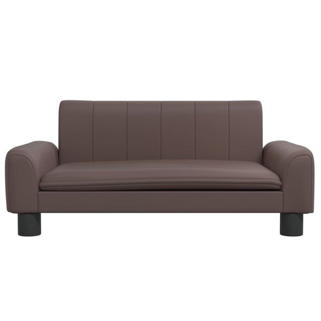 vidaXL Kindersofa Kindersofa Braun 70x45x30 cm Kunstleder Kindercouch Kinde günstig online kaufen