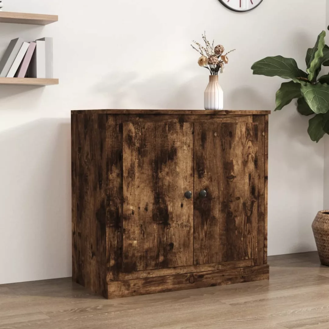 Vidaxl Sideboard Räuchereiche 70x35,5x67,5 Cm Holzwerkstoff günstig online kaufen