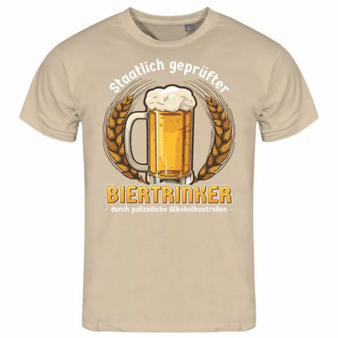 deinshirt Print-Shirt Herren T-Shirt Staatlich geprüfter Biertrinker Funshi günstig online kaufen