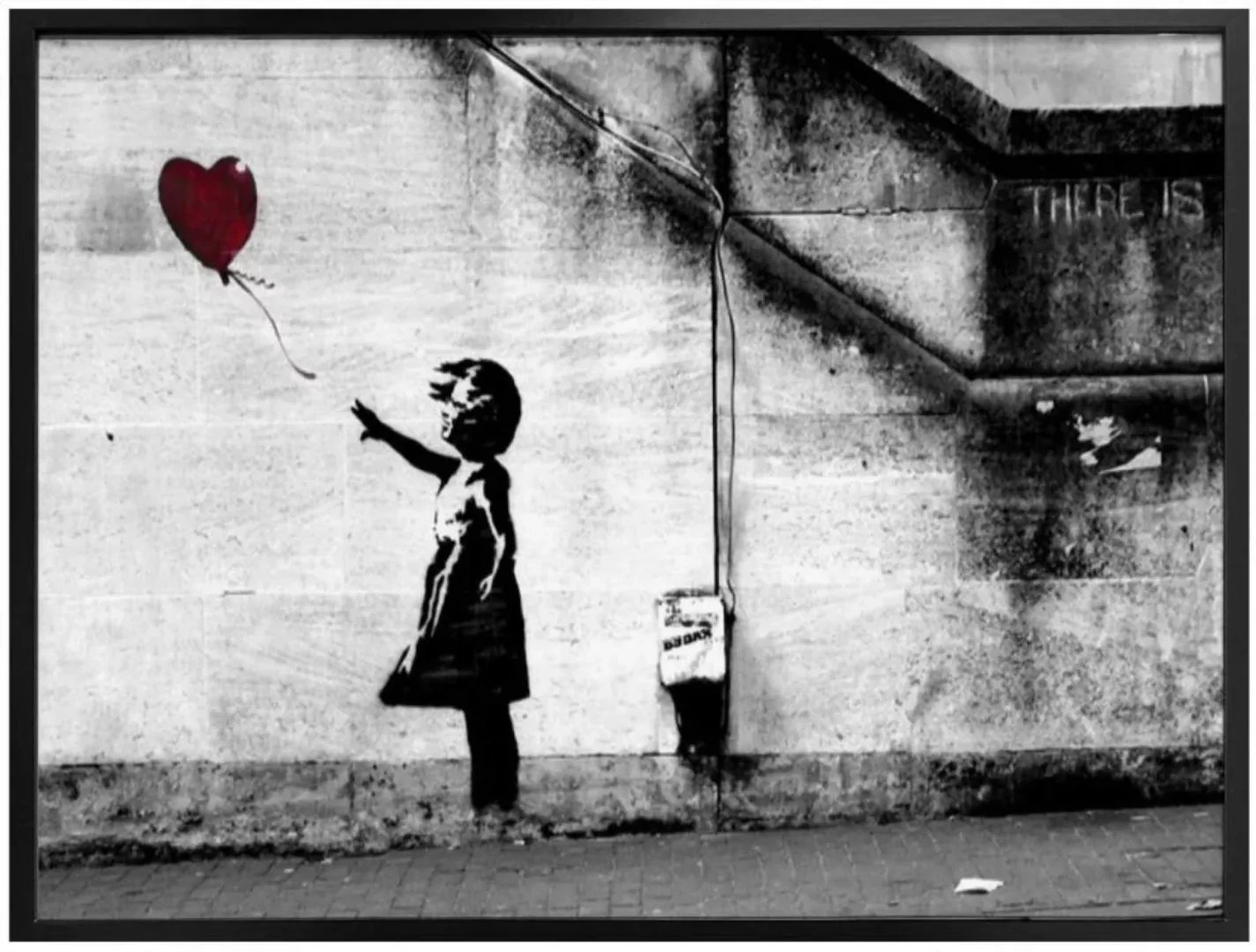 Wall-Art Poster »Graffiti Bilder Girl with balloon«, Menschen, (1 St.) günstig online kaufen