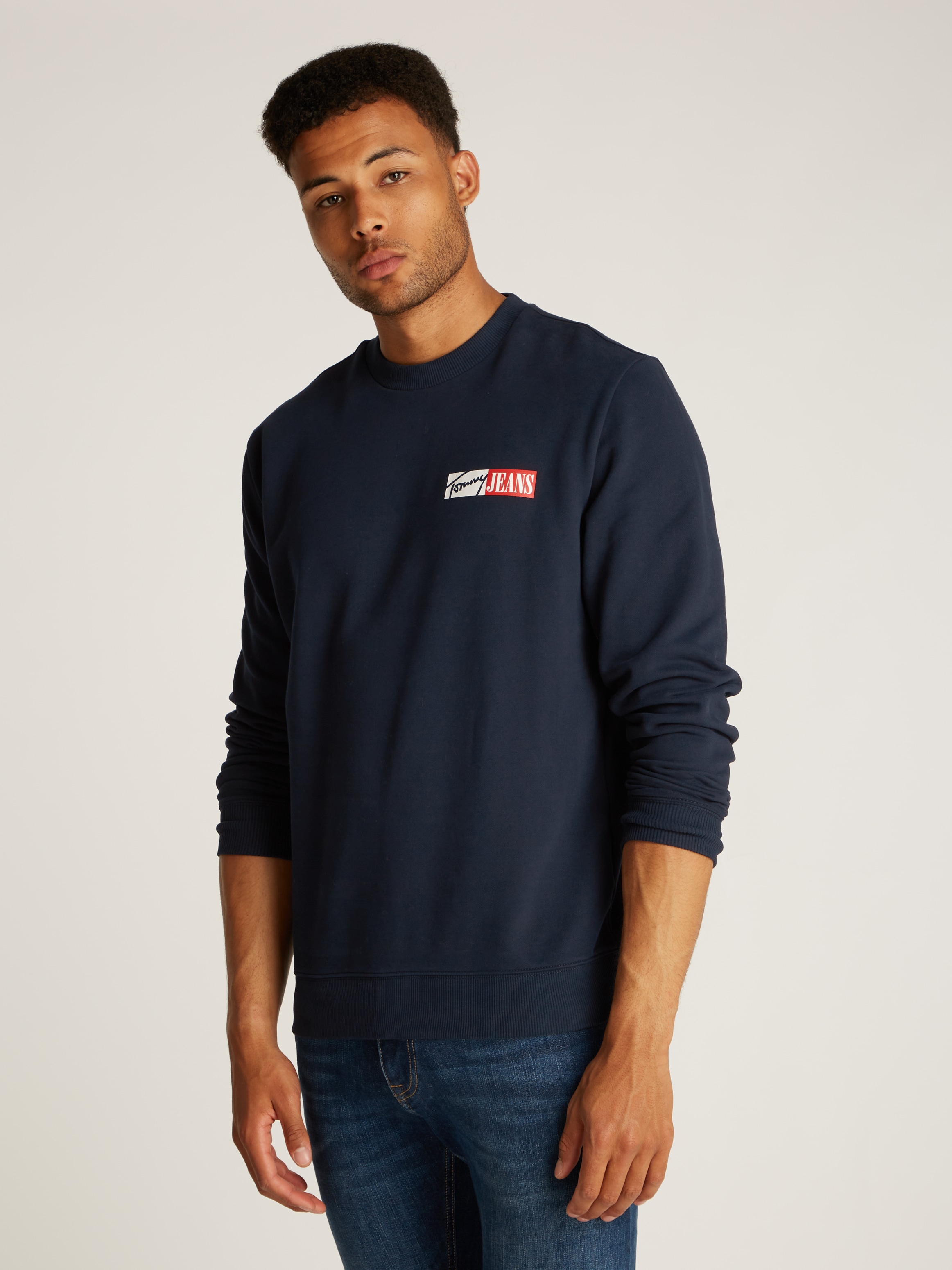 Tommy Jeans Plus Sweatshirt "TJM REG ENTRY GRAPHIC CREW EXT", in Großen Grö günstig online kaufen