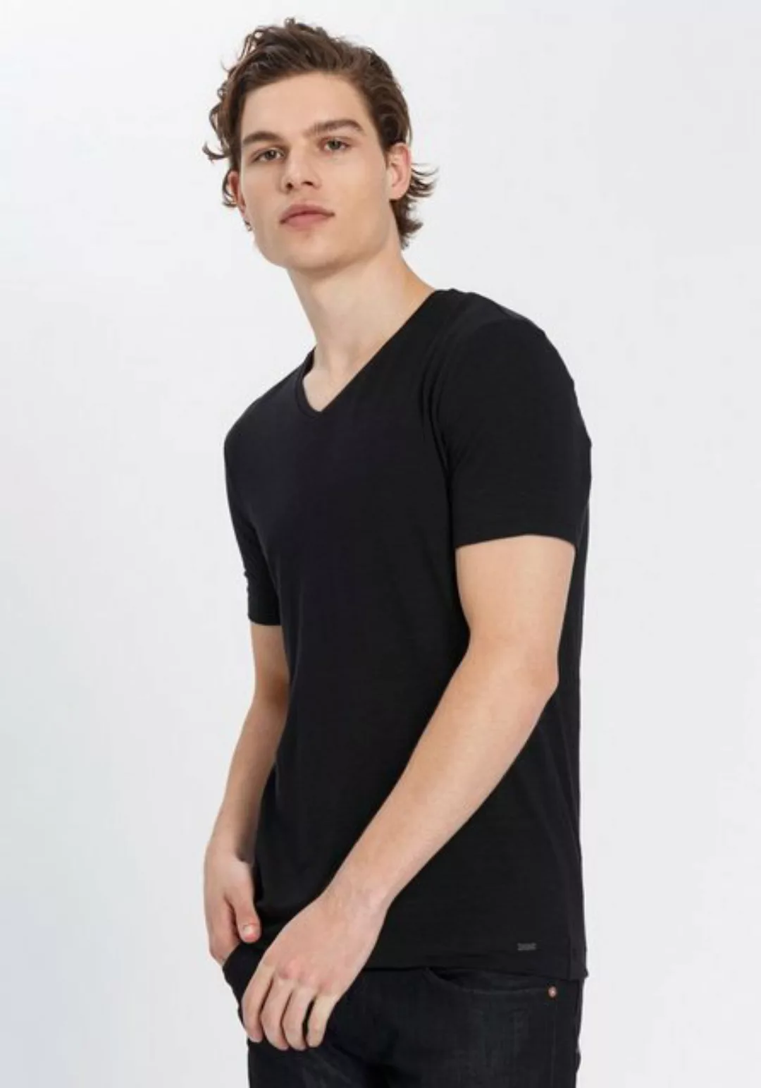 OLYMP T-Shirt Level Five body fit mit hohem Leinenanteil günstig online kaufen