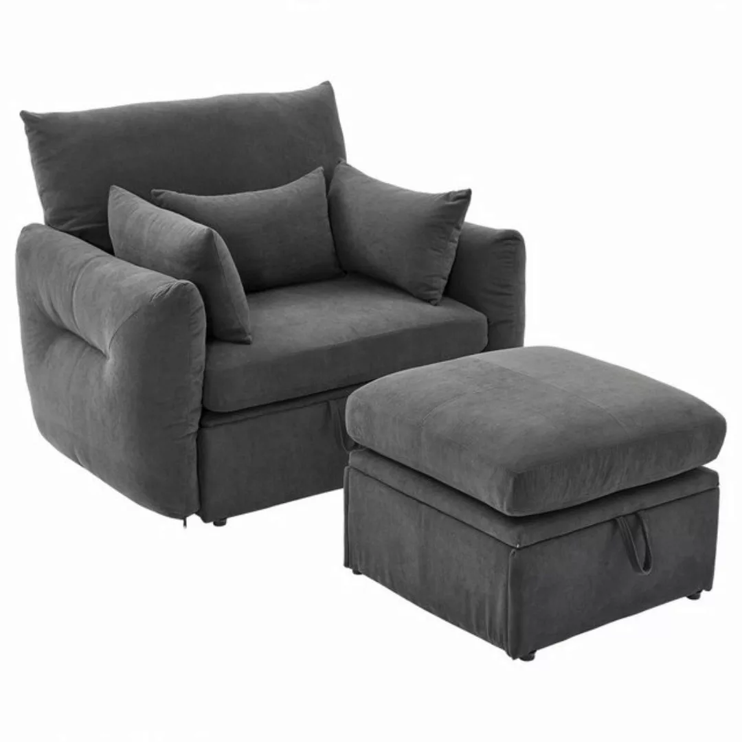 OKWISH Ecksofa mit Stauraum, Sessel, Polstersessel, Polsterstuhl, mit Fußho günstig online kaufen