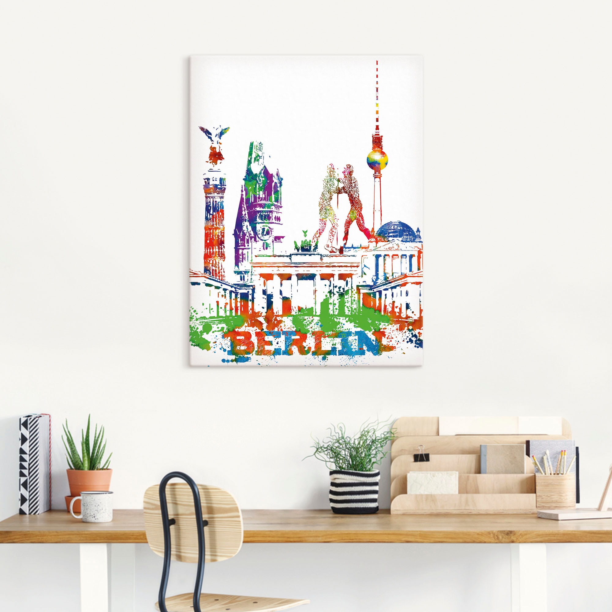 Artland Wandbild "Berlin Grafik", Berlin, (1 St.), als Alubild, Leinwandbil günstig online kaufen