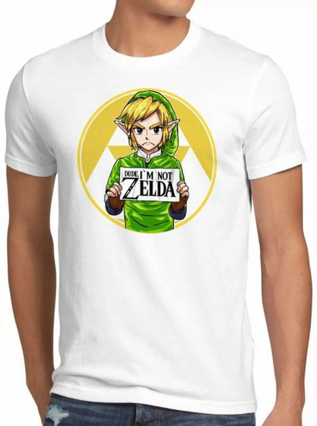 style3 Print-Shirt Herren T-Shirt I am not Zelda link prinzessin switch günstig online kaufen