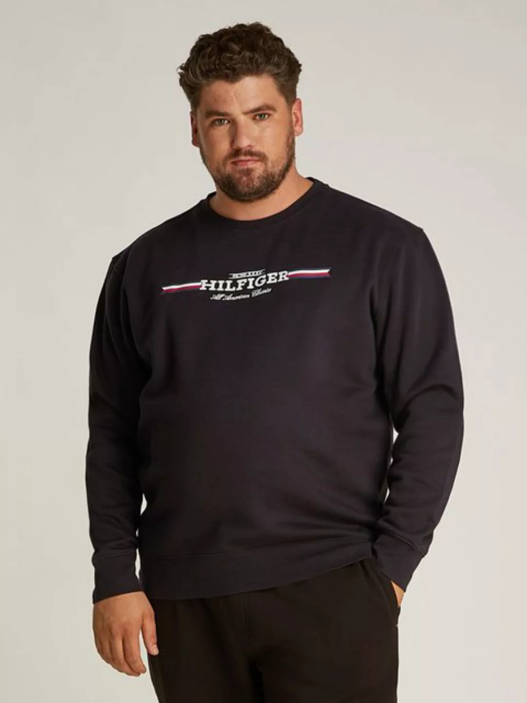 Tommy Hilfiger Big & Tall Sweatshirt "BT-HILFIGER STRIPE SWEATSHIRT-B", in günstig online kaufen