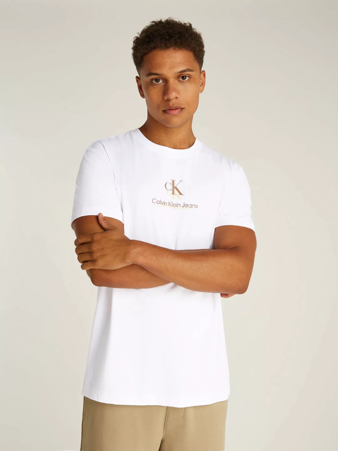 Calvin Klein Jeans T-Shirt SHADOW LOGO TEE mit Logodruck günstig online kaufen