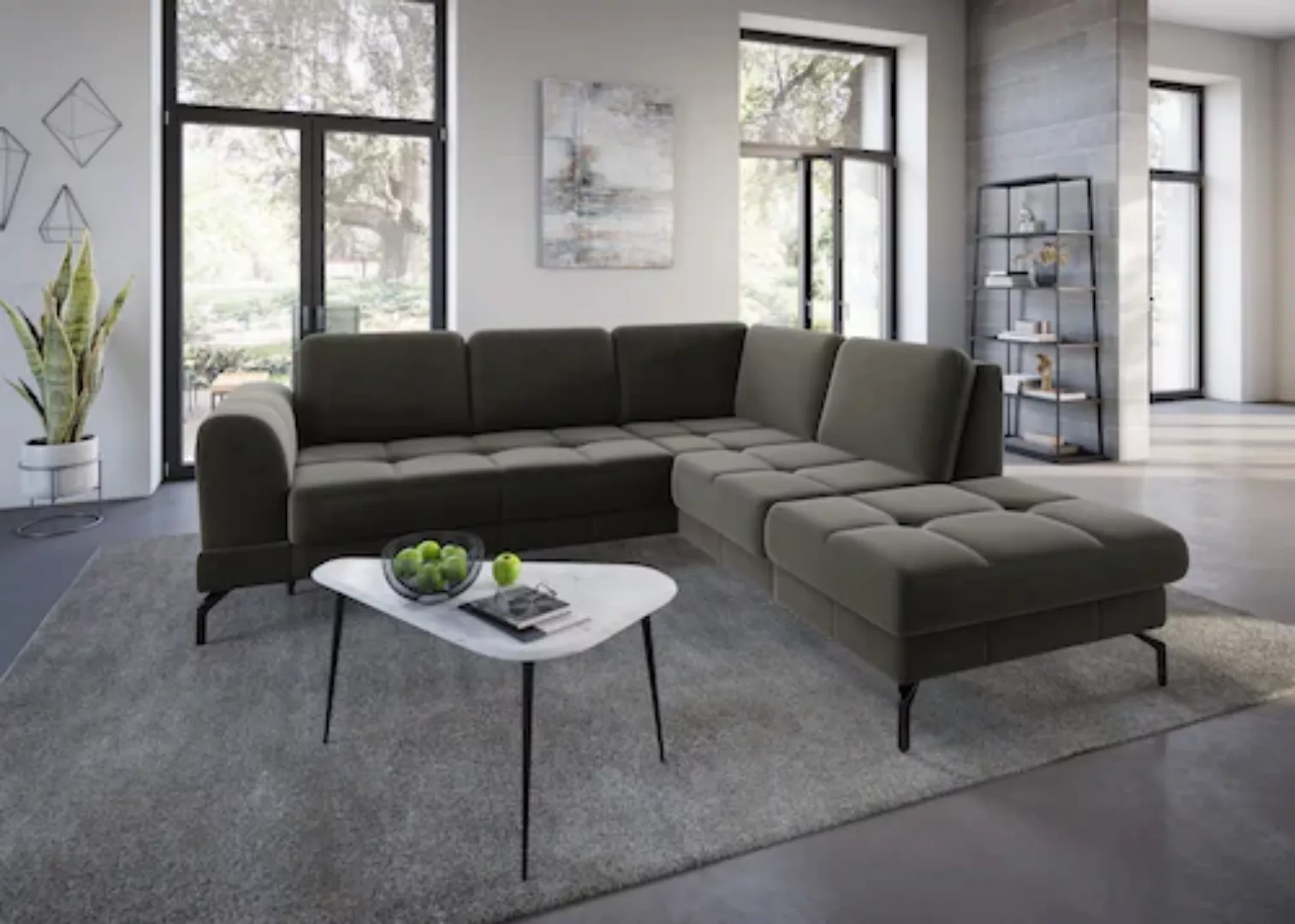 sit&more Ecksofa »Bendigo L-Form«, inklusive Sitztiefenverstellung, Bodenfr günstig online kaufen