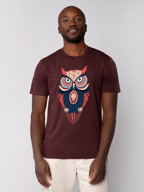 wat? Apparel Print-Shirt Colorful Owl (1-tlg) günstig online kaufen