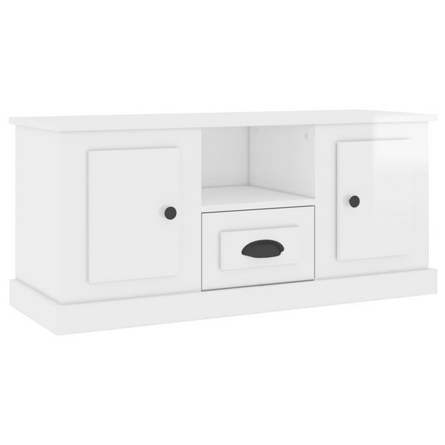 vidaXL TV-Schrank TV-Schrank Hochglanz-Weiß 100x35,5x45 cm Spanplatte günstig online kaufen