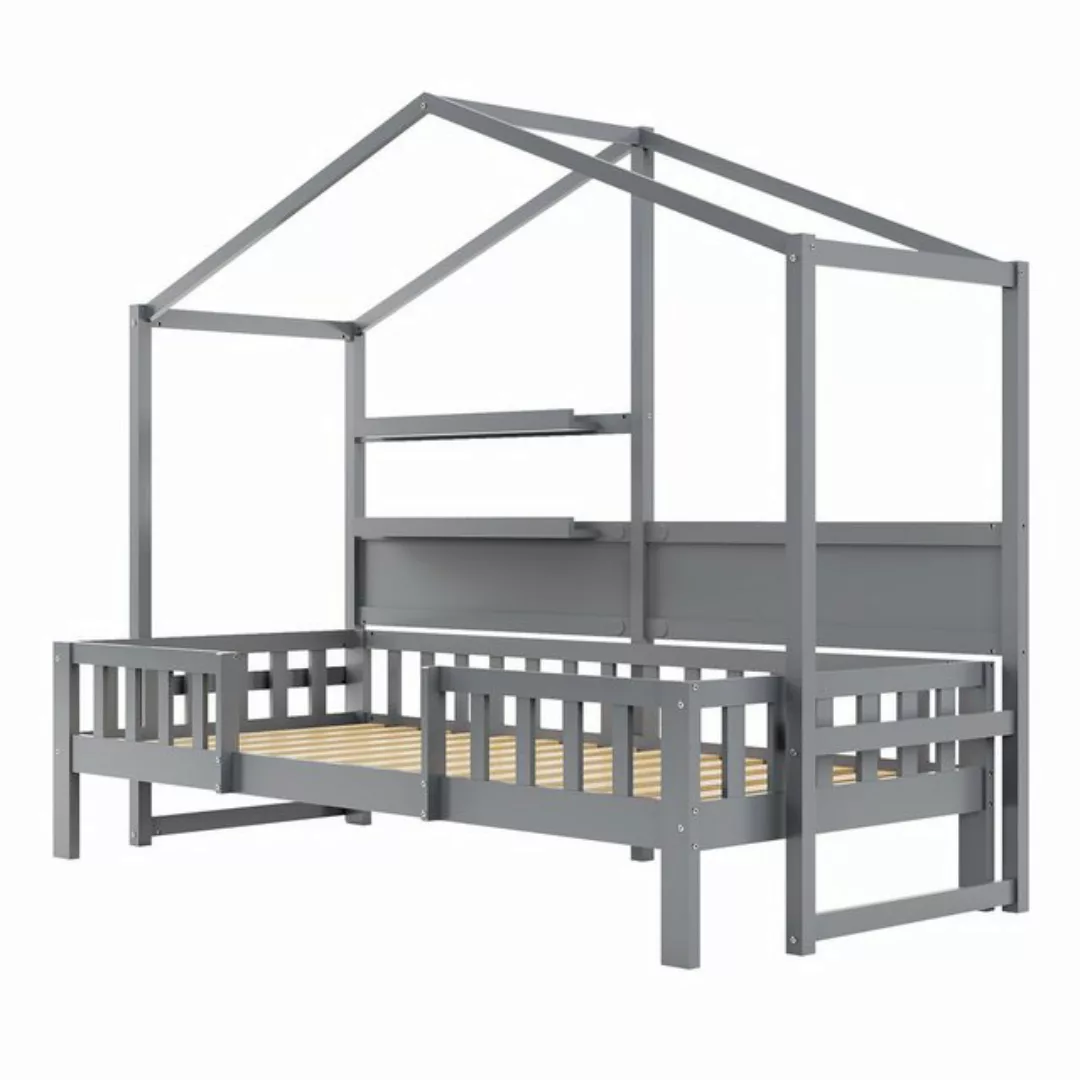 Odikalo Kinderbett Jugendbett Schlafsofa 90x200 Massivholz Dach Sicherheits günstig online kaufen