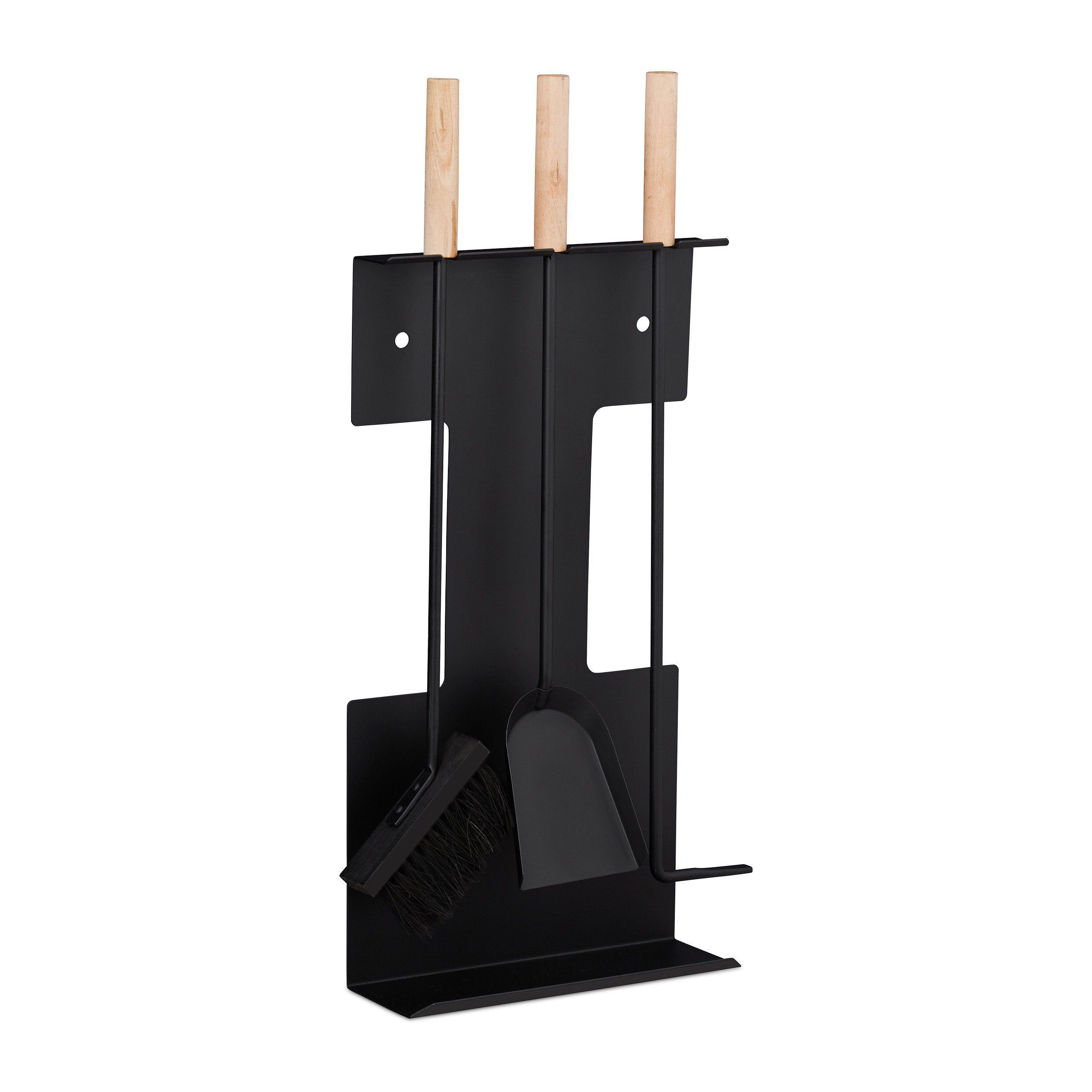 relaxdays Kamingarnitur Kaminbesteck modern 4-teilig günstig online kaufen