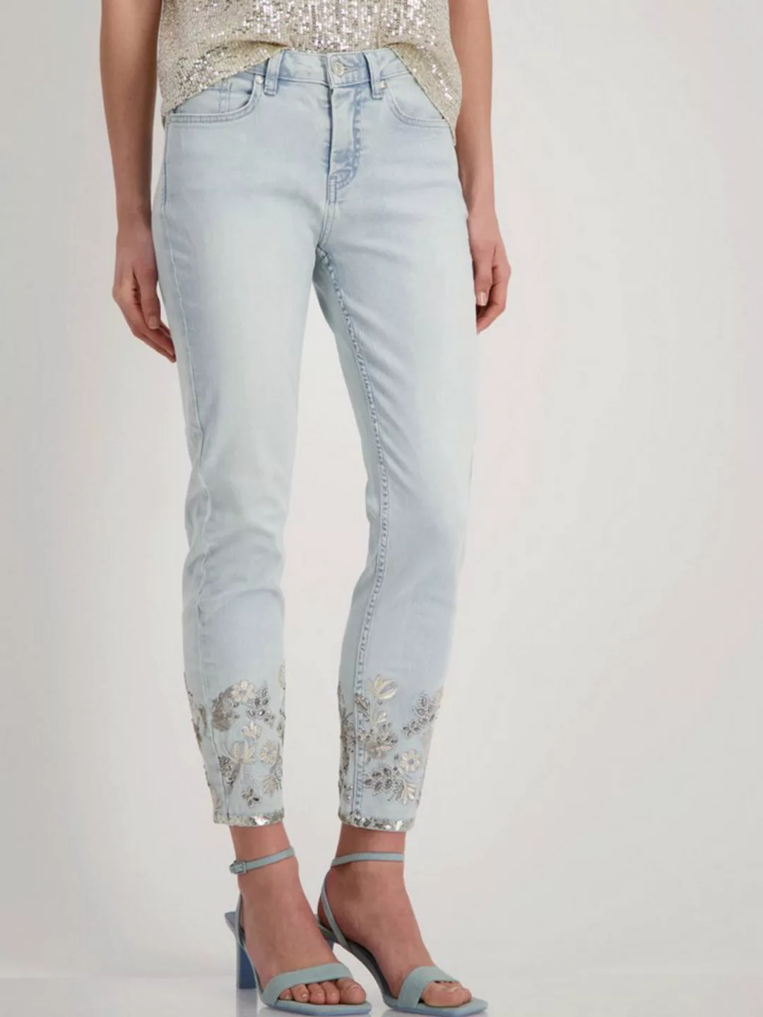 Monari 7/8-Jeans (1-tlg) Pailletten günstig online kaufen