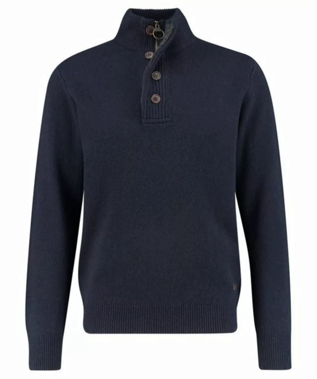 Barbour Strickpullover Troyer Patch günstig online kaufen