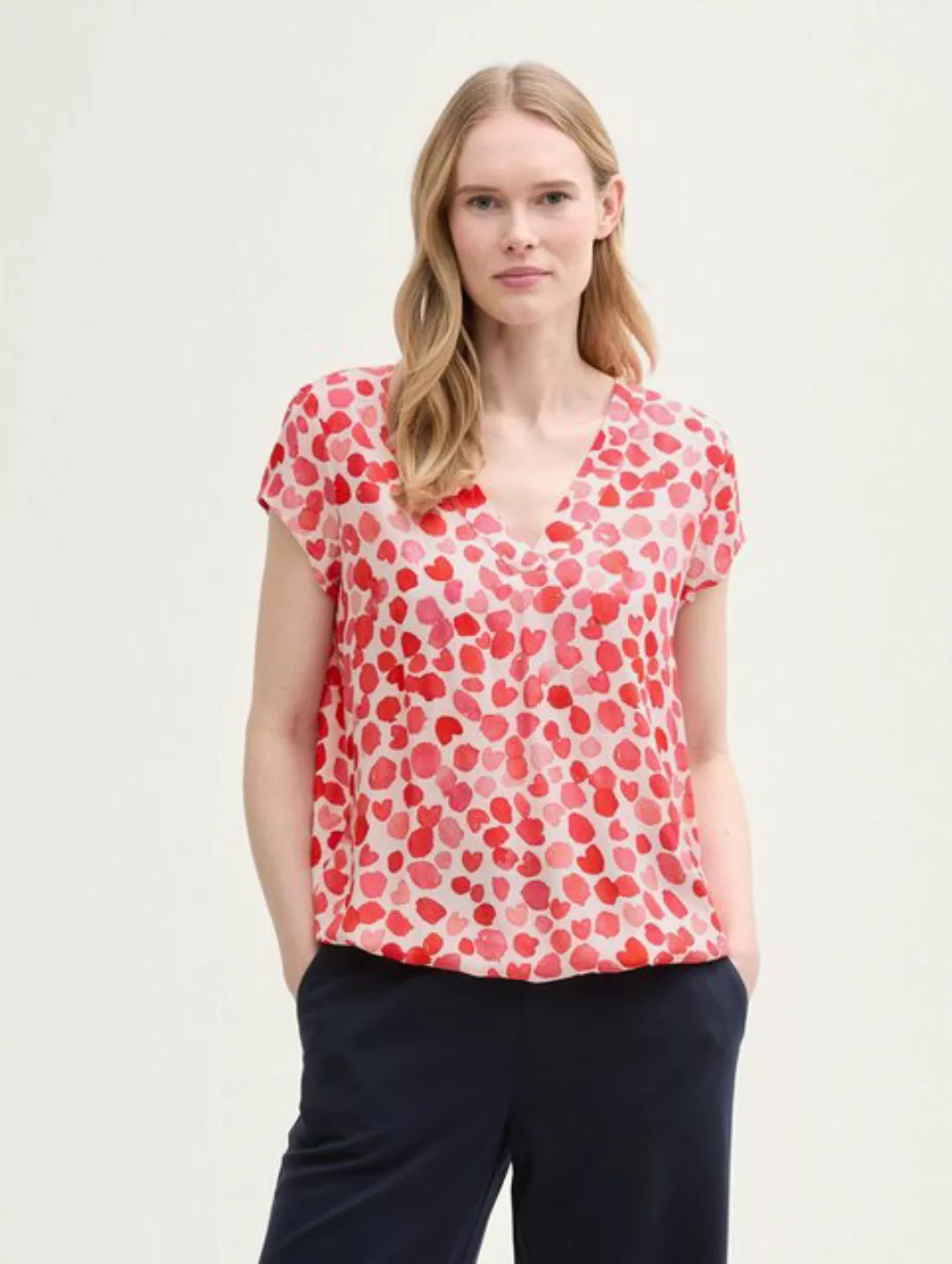 TOM TAILOR Blusentop Bluse mit Muster günstig online kaufen