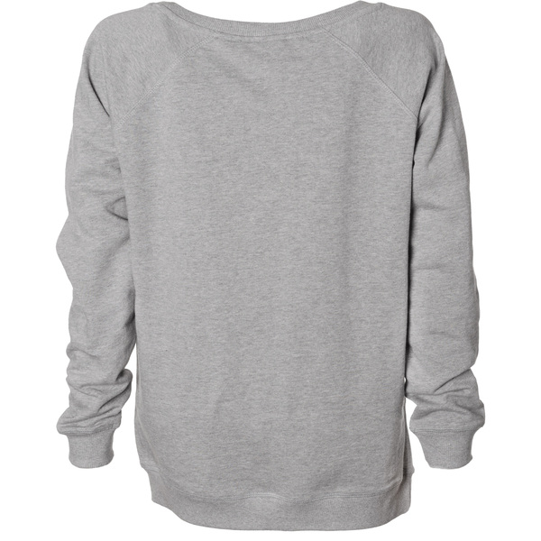 Frauen Sweatshirt Endless Autumn, Grau Meliert, Schwarzer Print, Biobaumwol günstig online kaufen
