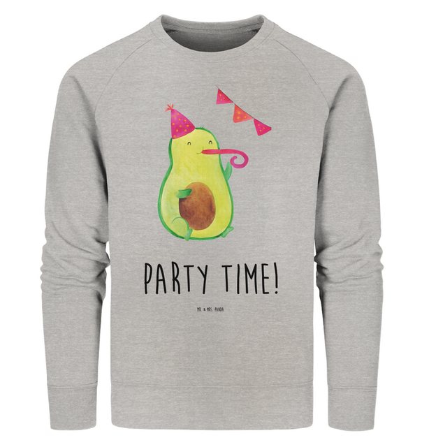 Mr. & Mrs. Panda Longpullover Größe L Avocado Party Zeit - Heather Grey - G günstig online kaufen