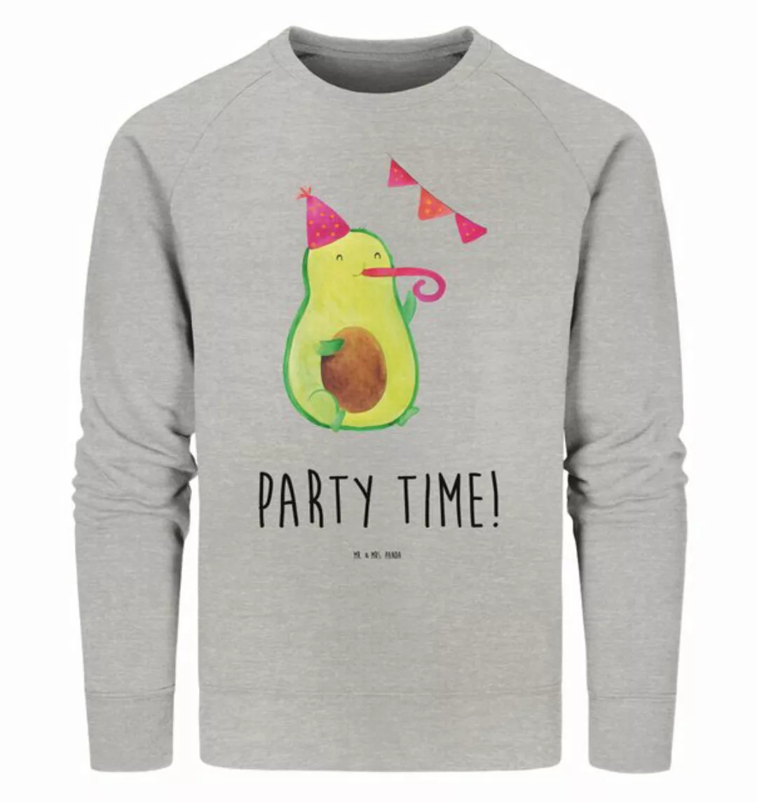 Mr. & Mrs. Panda Longpullover Größe L Avocado Party Zeit - Heather Grey - G günstig online kaufen